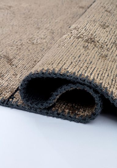 Saffron Brown & Black Abstract Outdoor Rug
