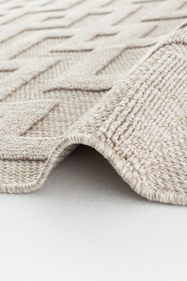 Osptar Grey Modern Geometric Living Room Rug