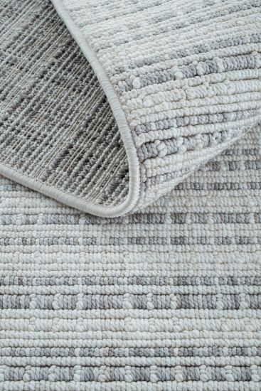 Nerptal Blue Modern Plain Bedroom Rug