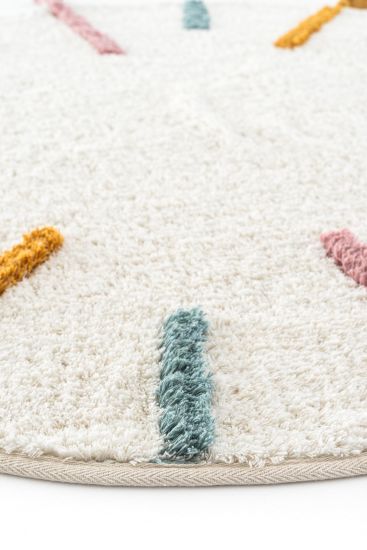 Coptina Cream & Brown Kids Room Rug