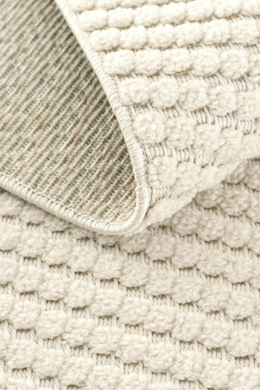 Stoptrina Modern Plain Cream Living Room Rug