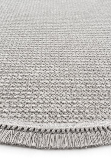 Verptal Grey Modern Plain Indoor Rug