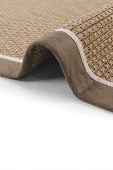 Sisal85 Modern Plain Beige Brown Bedroom Rug