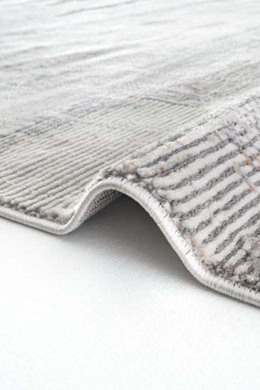 Verbina Grey Cream Modern Abstract Indoor Rug