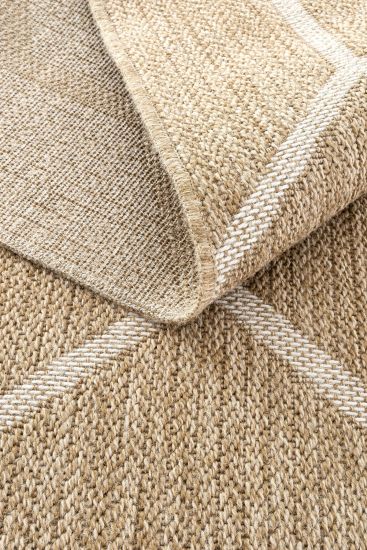 Haptir Jute & Sisal Geometric Brown Outdoor Area Rug