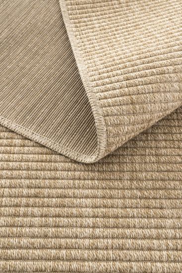 Haptir Brown Jute & Sisal Stripes Outdoor Area Rug