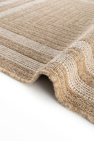 Haptir Beige & Grey Jute & Sisal Outdoor Rug