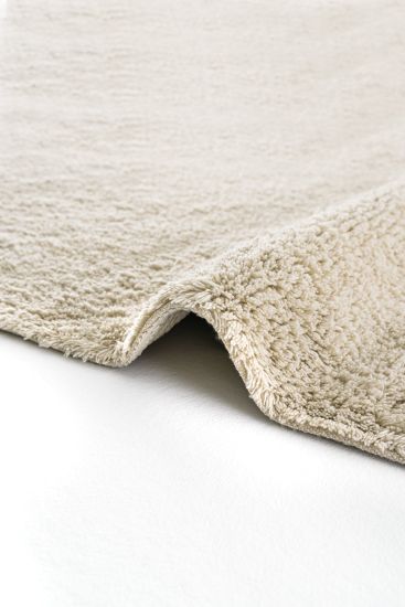 Coptina Beige Modern Plain Bedroom Rug