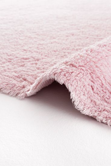 Coptina Pink Modern Plain Living Room Rug