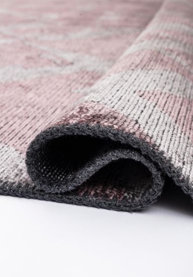 Tranquil Pink & Grey Distressed Outdoor Rug