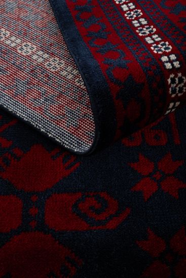 Beyptal Blue & Red Persian Living Room Rug