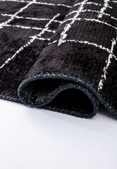 Haven Black & White Abstract Living Room Rug