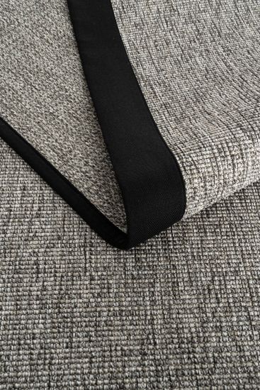 Sipatal Grey & Black Bordered Area Rug