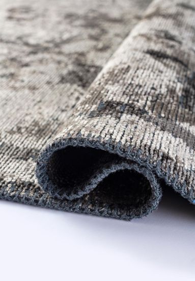 Grey & Black Celesta Abstract Area Rug