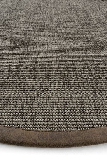 Sipatal Grey Brown Jute & Sisal Bordered Outdoor Area Rug
