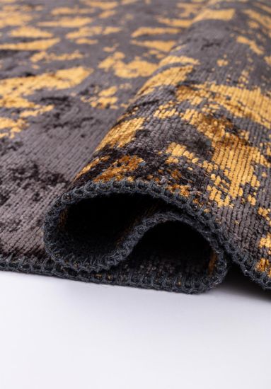 Motif Yellow & Brown Abstract Area Rug