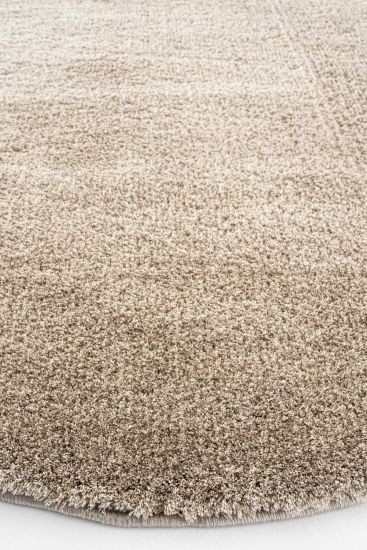 Comptil Beige Modern Plain Area Rug
