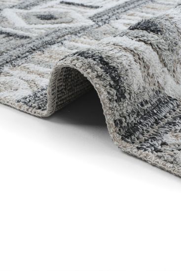 Adora85 Beige Grey Kilim Bedroom Rug
