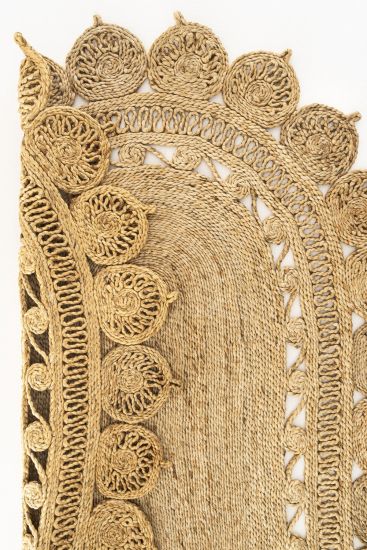 Steptil Brown Jute & Sisal Bohemian Outdoor Area Rug