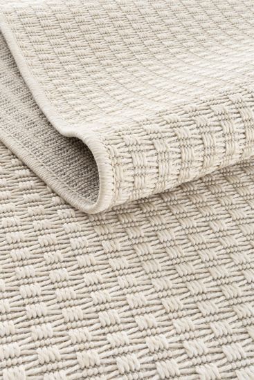 Miptano Cream Plain Outdoor Area Rug