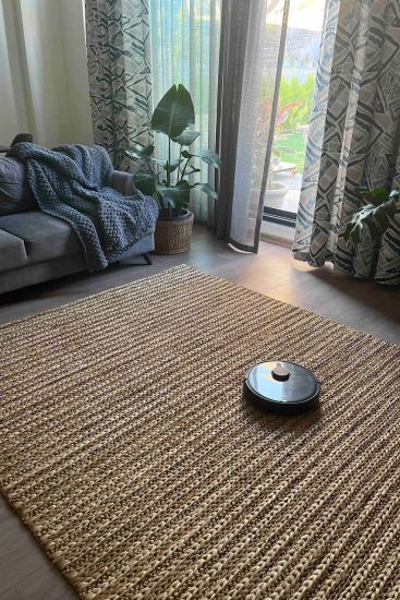 Napturals Brown Jute & Sisal Stripes Outdoor Area Rug