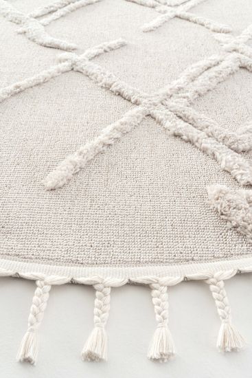 Paltino Cream Patterned Area Rug