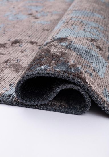 Motif Abstract Blue & Grey Outdoor Rug
