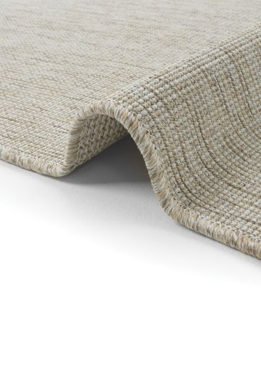 Sisal85 Cream Beige Modern Plain Bedroom Rug