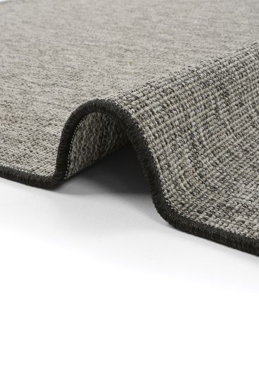 Sisal85 Beige Grey Plain Bedroom Rug