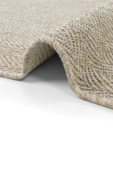Sisal85 Modern Plain Beige Cream Living Room Rug