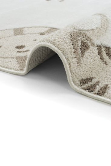Smile85 Cream Beige Kids Patterned Area Rug