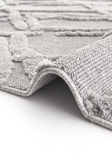 Paltino Patterned Grey Living Room Rug