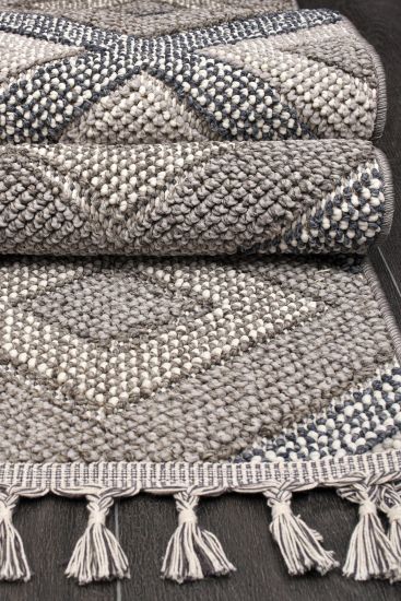 Bristley Brown Aztec Runner Rug