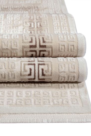 Elation Beige Scandi Geometric Rug