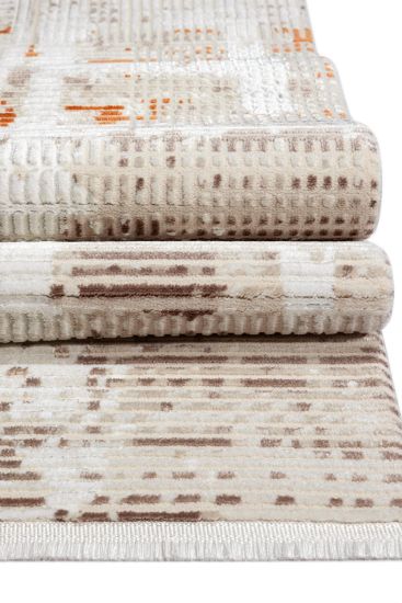 Elation Cream Abstract Geometric Rug