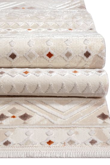 Elation Cream Aztec Runner Rug