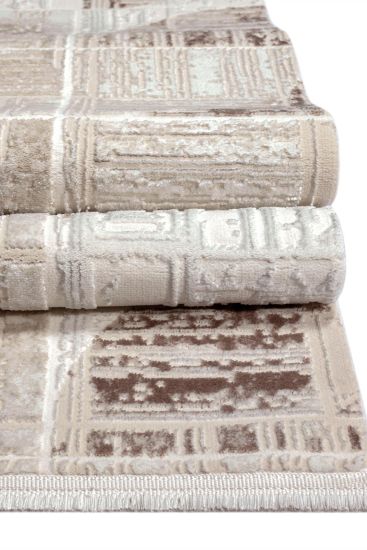 Elation Beige Geometric Scandi Area Rug