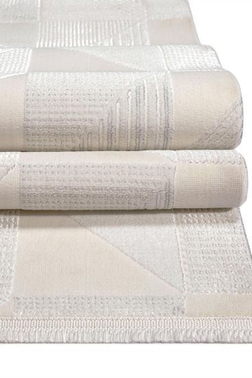 Elation Cream Trellis Geometric Area Rug