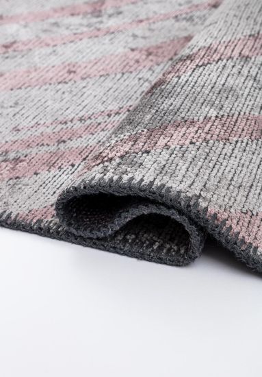 Celyn Pink & Grey Geometric Area Rug