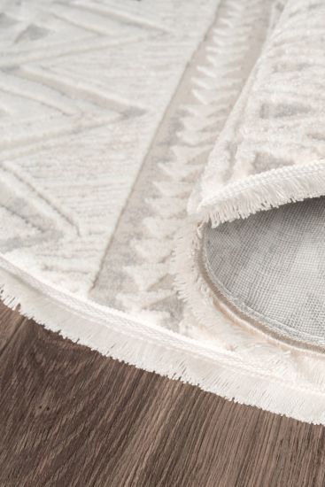 Leto Cream Scandi Aztec Runner Rug