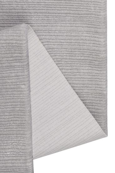 Leto Grey Plain Runner Rug