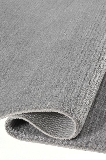 Nostalgia Grey Plain Runner Rug