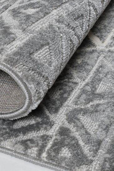 Nova Grey Aztec Trellis Rug