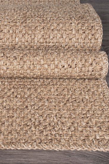 Rosalina Brown Jute Outdoor Runner Rug