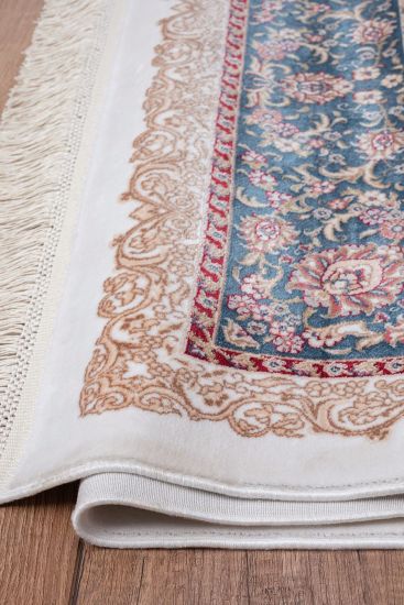 Silver Cream Persian Oriental Rug