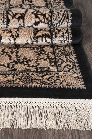 Silver Black Copper Persian Rug