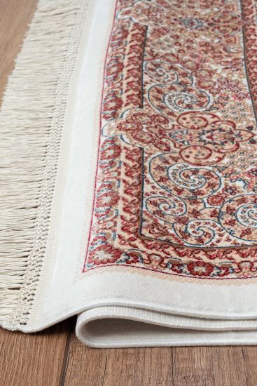 Silver Copper Cream Persian Oriental Rug