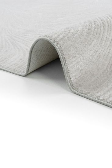 Arezzo85 Grey White Patterned Indoor Rug