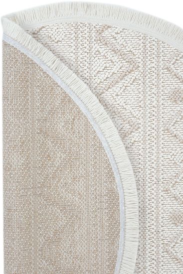 Mikasa85 Beige Cream Modern Patterned Area Rug