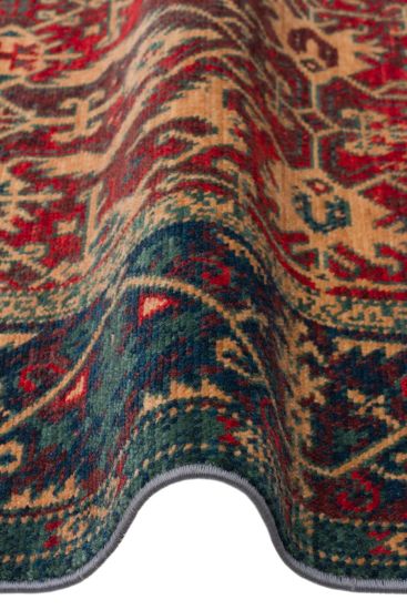 Mardin85 Patterned Bordered Multicolour Living Room Rug